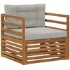 Lauko sofa Tvirta akacijos mediena ir poliesteris