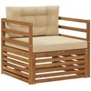Lauko sofa Tvirta akacijos mediena ir poliesteris