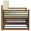 Lauko sofa Tvirta akacijos mediena ir poliesteris