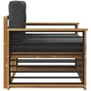 Lauko sofa Tvirta akacijos mediena ir poliesteris