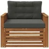 Lauko sofa Tvirta akacijos mediena ir poliesteris