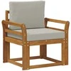 Lauko sofa Tvirta akacijos mediena ir poliesteris