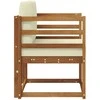 Lauko sofa Tvirta akacijos mediena ir poliesteris Natūrali