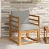 Lauko sofa Tvirta akacijos mediena ir poliesteris