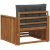 Lauko sofa Tvirta akacijos mediena ir poliesteris