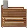 Lauko sofa Tvirta akacijos mediena ir poliesteris