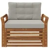 Lauko sofa Tvirta akacijos mediena ir poliesteris