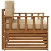 Lauko sofa Tvirta akacijos mediena ir poliesteris