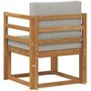 Lauko sofa Tvirta akacijos mediena ir poliesteris