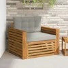 Lauko sofa Tvirta akacijos mediena ir poliesteris
