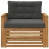 Lauko sofa Tvirta akacijos mediena ir poliesteris