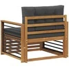 Lauko sofa Tvirta akacijos mediena ir poliesteris