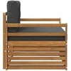 Lauko sofa Tvirta akacijos mediena ir poliesteris