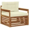 Lauko sofa Tvirta akacijos mediena ir poliesteris