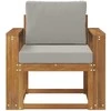 Lauko sofa Tvirta akacijos mediena ir poliesteris