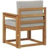 Lauko sofa Tvirta akacijos mediena ir poliesteris