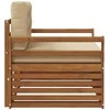Lauko sofa Tvirta akacijos mediena ir poliesteris