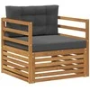 Lauko sofa Tvirta akacijos mediena ir poliesteris