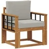 Lauko sofa Tvirta akacijos mediena ir poliesteris