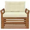 Lauko sofa Tvirta akacijos mediena ir poliesteris