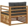 Lauko sofa Tvirta akacijos mediena ir poliesteris