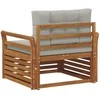 Lauko sofa Tvirta akacijos mediena ir poliesteris