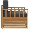 Lauko sofa Tvirta akacijos mediena ir poliesteris