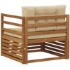Lauko sofa Tvirta akacijos mediena ir poliesteris