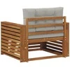 Lauko sofa Tvirta akacijos mediena ir poliesteris