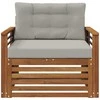 Lauko sofa Tvirta akacijos mediena ir poliesteris