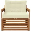 Lauko sofa Tvirta akacijos mediena ir poliesteris