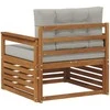 Lauko sofa Tvirta akacijos mediena ir poliesteris