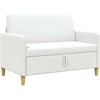 Sofa su saugojimo vieta Balta 122 x 78 x 87 cm Poliesteris