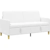 Sofa su saugojimo vieta Balta 172 x 78 x 87 cm Poliesteris