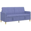 Sofa su saugojimo vieta Džinsinės mėlynos 172 x 78 x 87 cm