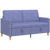 Sofa su saugojimo vieta Džinsinės mėlynos 152 x 78 x 87 cm