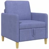 Sofa su saugojimo vieta Džinsinės mėlynos 72 x 78 x 87 cm