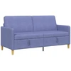 Sofa su saugojimo vieta Džinsinės mėlynos 172 x 78 x 87 cm