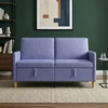 Sofa su saugojimo vieta Džinsinės mėlynos 152 x 78 x 87 cm