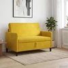 Sofa su saugojimo vieta Geltona 122 x 78 x 87 cm Poliesteris