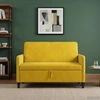 Sofa su saugojimo vieta Geltona 122 x 78 x 87 cm Poliesteris
