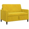Sofa su saugojimo vieta Geltona 122 x 78 x 87 cm Poliesteris