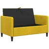Sofa su saugojimo vieta Geltona 122 x 78 x 87 cm Poliesteris