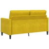 Sofa su saugojimo vieta Geltona 152 x 78 x 87 cm Poliesteris