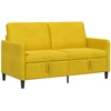 Sofa su saugojimo vieta Geltona 152 x 78 x 87 cm Poliesteris