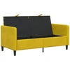 Sofa su saugojimo vieta Geltona 152 x 78 x 87 cm Poliesteris