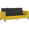 Sofa su saugojimo vieta Geltona 192 x 78 x 87 cm Poliesteris