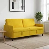 Sofa su saugojimo vieta Geltona 192 x 78 x 87 cm Poliesteris