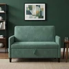 Sofa su saugojimo vieta Jūrinė žalia 122 x 78 x 87 cm