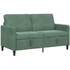 Sofa su saugojimo vieta 2 vietos Jūrinė žalia 152 x 78 x 87 cm
